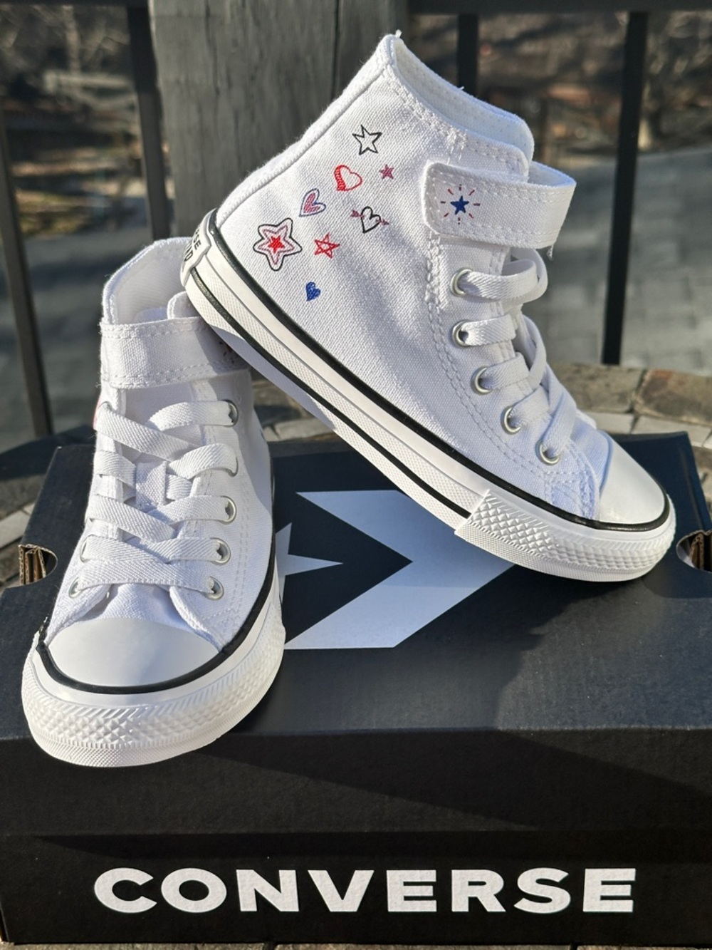 Converse CTAS Hi White Canvas Casual Girls Sneaker Youth Kids 11K | 12K | 2Y NEW